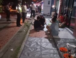 Saat Melakukan Patroli Dialogis Ditsamapta Polda Banten Bubarkan Kerumunan Warga Di Wilaya Serang Kota