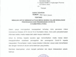 SMSI Sumut Sangat Apresiasi Surat Edaran Gubsu