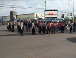 Aksi Unras Mahasiswa, Polres Serang Kota Kawal Dengan Humanis