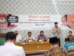 Kapolsek Pabuaran, Hadiri Sosialisasi PKPU Pada Pilkada Serang