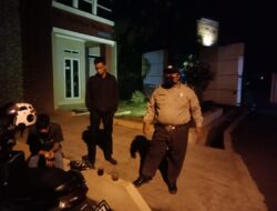 Guna memberikan rasa aman dan nyaman kepada masyarakat, Polsek Taktakan Patroli Malam