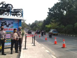 Satlantas Polres Purwakarta Membuat Tugu Didaerah Rawan Kecelakaan Lalulintas