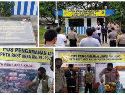 Kapolsek Cikarang Pusat Resmikan Pos Pengamanan Permanen di Rest Area KM 39 Tol Jakarta-Cikampek