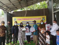Desa Jayanti, Kecamatan Jayanti Bagikan Sembako Banprop Sebanyak 450 KK