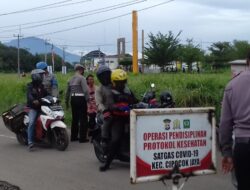 Polsek Cipocok Jaya Berikan Sanksi Sosial Kepada Pelanggar Protkes