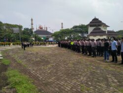 Aksi Unras ASPSB, Kapolsek Curug Pimpin Apel Pengamanan