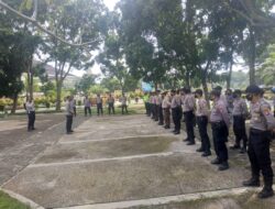 Kapolsek Pabuaran Pimpin Apel Pengamanan Aksi Unras