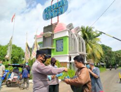 Bagops Polres Serang Kota Bagikan Masker