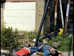 Kecelekaan Kerja, Akibat Tidak Memakai Savty Pekerja Pemasang Tiang, Tersengat Arus Listrik