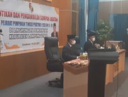 Lima Pejabat Eselon II Pemkab Lampung Utara Dilantik