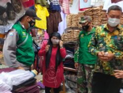 Hari Ke-13, PPKM Darurat, Polsek Serang Kunjungi Pasar Rau