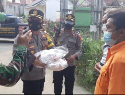 Polres Serang Kota Intens Berikan Paket Sembako Dan Masker Kepada Warga Sedang Isoman