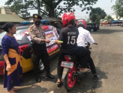 Patroli KRYD, Satsamapta Polres Serang Kota Polda Banten Bagikan Masker