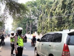 Satlantas Polres Serang Kota Polda Banten Tertibkan Parkir Liar