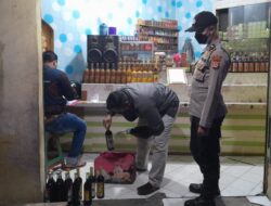 Ops Cipkon, Polsek Serang Polres Serang Kota Amankan Ratusan Botol Miras