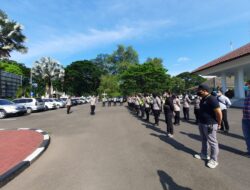 Polres Serang Kota Polda Banten Gelar Apel Pengamanan Aksi Unras Gempar dan HMPB