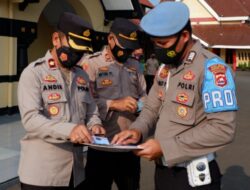 Jelang Pilkades, Propam Polres Serang Kota Polda Banten Periksa Kelengkapan Personel