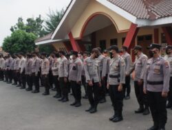 Jelang Pilkades di Kab. Lebak, Polres Serang Kota Polda Banten Terjunkan Puluhan Personel Pengamanan