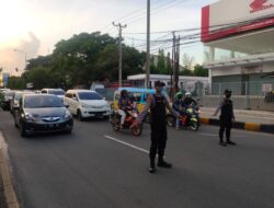 Wujudkan Kamseltibcar, Satsamapta Polres Serkot Polda Banten Gatur Lantas