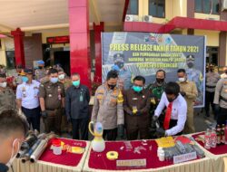 Rilis Akhir Tahun, Polres Probolinggo : Kami Akan Lindungi Generasi Muda Kabupaten Probolinggo Dari Narkotika
