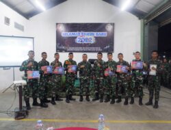 Yonathan 1 Kostrad menyambut Tahun Baru dengan Muhasabah dan Penghargaan Kepada Prajurit Berprestasi”