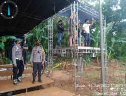Kabagops Polresta Serang Kota meninjau pengamanan kegiatan Kejurnas Banteng Gazpoll Speed Off-Road 2022