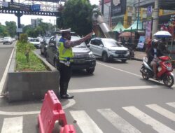 Hindari kemacetan lalu lintas di Sore Hari, Personil Satlantas Polresta Serkot Pengaturan Lalin