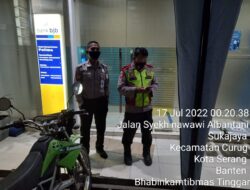 Cegah Kejahatan di Malam Hari Polsek Curug Polresta Serkot Patroli di Bank BJB
