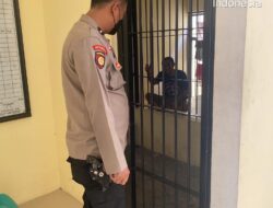 KA SPKT Kontrol Situasi Ruang Tahanan di Rutan Polsek Cipocok Jaya Polrest Serkot