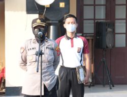 Kabagren Polresta Serkot Pimpin Apel Pagi, Ajak Personel Jaga Kesehatan.
