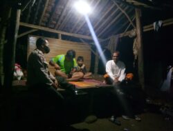 Patroli Ke Pos Ronda, Polsek Pabuaran Polresta serkot Berikan Pesan-Pesan Kamtibmas