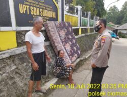 Kanit Binmas Polsek Ciomas Polresta Serkot Patroli Dialogis Sampaikan Prokes