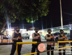 Polsek Baros Polresta Serkot Jaga Kewasapadaan dengan Melaksanakan Sispam Mako Malam