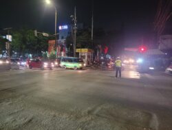 Antisipasi Kepadatan pada Malam Hari, Satlantas Polresta Serkot Gatur Malam Hari