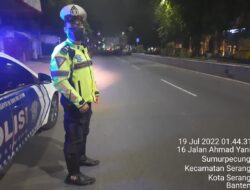 Giat Rutin pada Malam Hari, Satlantas Polresta Serkot Gelar Patroli Malam Cegah Balap Liar