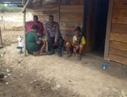 Bhabinkamtibmas Polsek Kramatwatu Polresta Serkot Sambangi Desa dan Silaturahmi kepada Warga