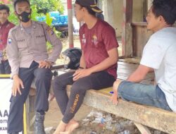 Bhabinkamtibmas Polsek Waringinkurung Sambang Warganya Sampaikan Himbauan Kamtibmas dan Bahayanya Radikalisme Kepada Warga