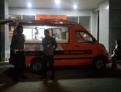 Personil Patroli Polsek Serang Polresta Serkot Kontrol Di Kantor Pos Kota Serang