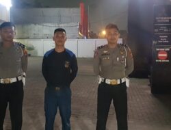 Personil Patroli Polsek Serang Kontrol Di Sorum Mobil Kota Serang