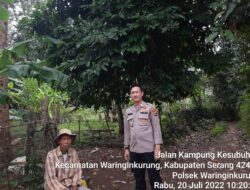 Pantau Situasi Kamtibmas Di Desa Binaan, Polsek Waringinkurung Polresta Serkot Laksanakan Sambang Pemukiman