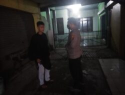 Polsek Baros Polresta Serkot Patroli Malam Sekaligus Berikan Himbauan Kepada Pemuda