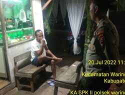 Antisipasi Terjadinya Tindak Kejahatan Pada Malam Hari, Polsek Waringinkurung Polresta Serkot Patroli Pemukiman Penduduk