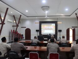 Kanit Binmas Polsek Jajaran Polresta Serkot Gelar Vidcon Pelantikan dan Pengukuhan Pengurus Pokdarkamtibmas