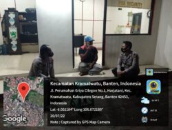 Patroli Mobile di Perumahan, Polsek Kramatwatu Polresta Serkot Lakukan Patroli Dialogis Ajak Security Jaga Kamtibmas