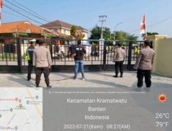 Antisipasi Gangguan Kamtibmas di Sekitar Mako, Polsek Kramatwatu Polresta Serkot Gelar Pengamanan