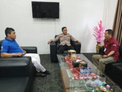 Pererat Silaturahmi, Kapolsek Kasemen Polresta Serkot Sambang di Kantor Pelabuhan Perikanan Nusantara Karangantu