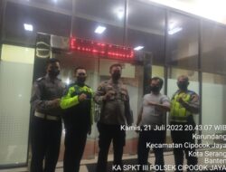 Piket Mako Polsek Cipocok Jaya Polresta Serkot Tingkatkan Keamanan Lakukan Sispam Mako Malam Hari