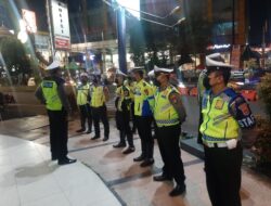 Tingkatkan Kualitas Pada Malam Hari, Personel Satlantas Polresta Serkot Lakukan Kegiatan Apel Malam