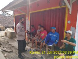 Sosialisasi Prokes Oleh Kanit Binmas Polsek Ciomas Polreta Serkot
