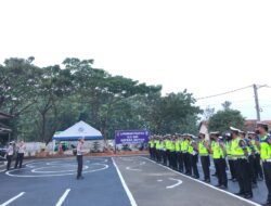 Memulai Kegiatan Pagi Hari, Satlantas Polresta Serkot Lakukan Apel Pagi